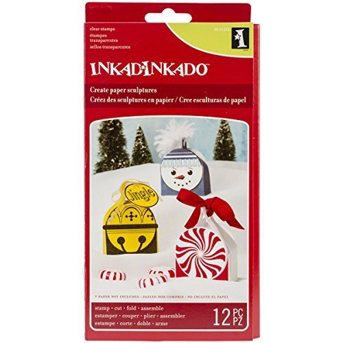 Inkadinkado Christmas Paper Sculpture, Ornament by Inkadinkado
