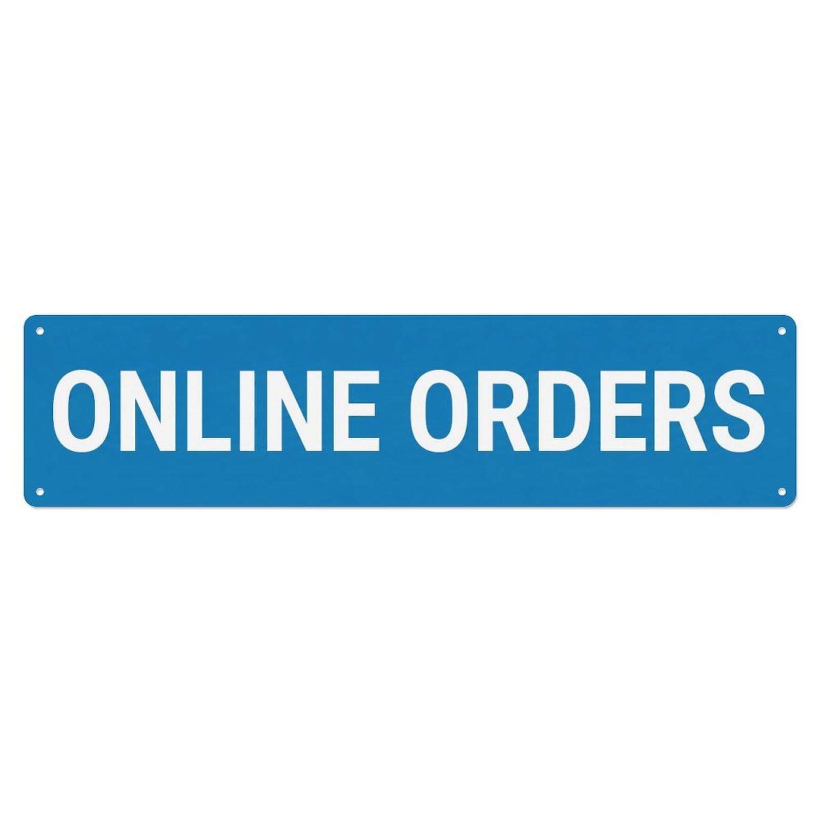 Metal Tin Sign Online Orders Pickup Counter