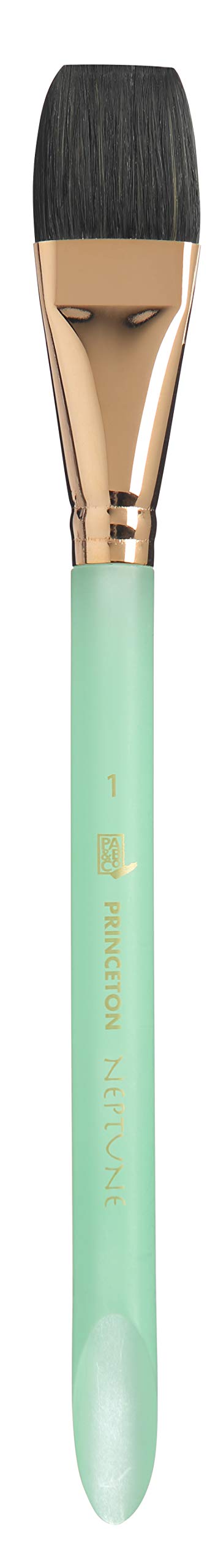 PrincetonArtist Brush, Neptune Series 4750, Synthetic Squirrel Watercolor Paint Brush, Aquarelle, Size 1 Inch