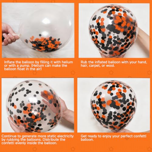 Image of Halloween Balloon Arch Kit,130pcs Black Orange Purple Green Balloon Garland