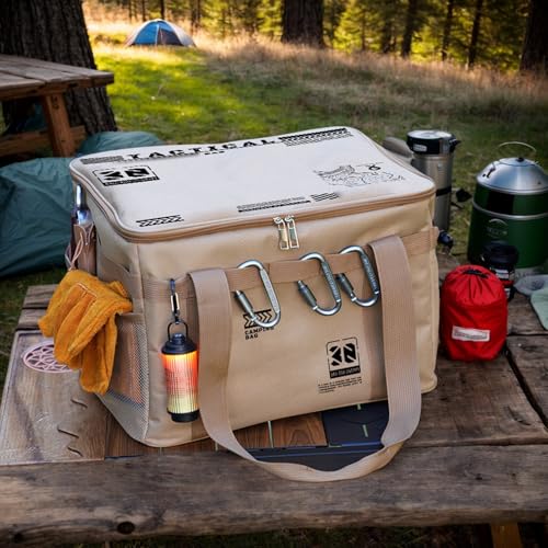 Camp Gear Storage Bag | Camping Storage Organizer Carry Bag - 30L Duffel with Ergonomic Handle, Waterproof Container for Barbecue Picnic Moving Drinks Pot3