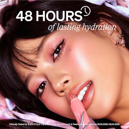 LipLock Jelly Serum for Dry Lips, Long-Lasting, Hydrating, Plumping, Glossy Mask with Rose PDRN, Carrot Collagen, Pillow Peptide, Moisturizing Tinted Lip Balm. (Peach Muse)