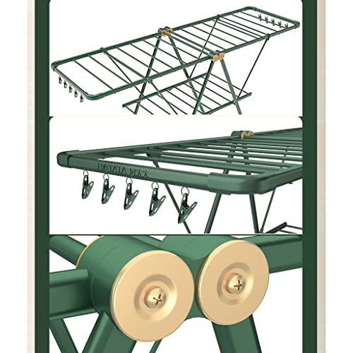 Portant à vêtements avec mât de sol pliable pour optimiser les petits espaces