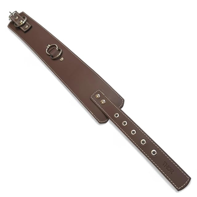Foto 7 de 8 de Collar para Perros Premium Extra Ancho 5,5 y 7 cm - Cuero Triple Anillo D Soldado - Acolchado Interior