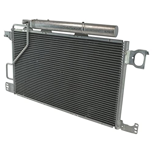 Image of TRQ A /C Condenser & Receiver Drier Assembly for 06-07 Mercedes-Benz C230 06-07 C280 06-07 C350 06 C55 AMG 06 CLK350 06 CLK500 without Transmission Cooler