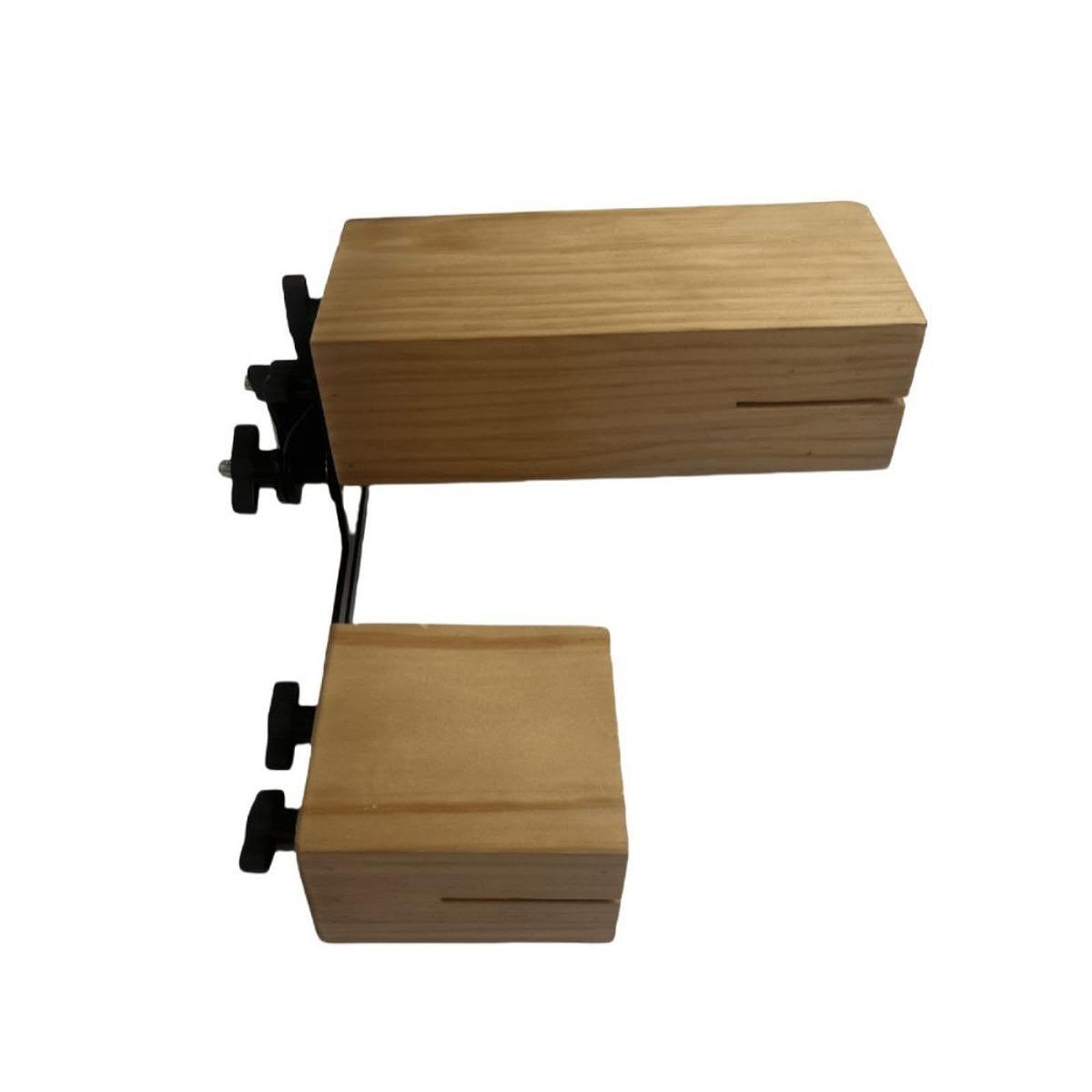 Staffa di montaggio regolabile per strumenti a percussione, set di blocchi di campanaccio in legno, supporto a percussione ad alto passo per principianti e professionisti