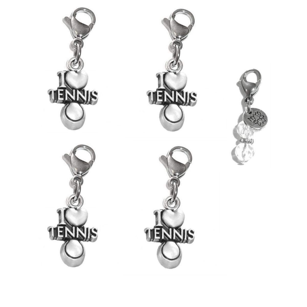 Hidden Hollow Beads 4 Clip On Charms for Purse, Handbag, Keychain, Zipper Pull, Backpack, Jewelry Accessory, USA