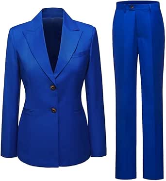 Womens 2 Piece Office Lady Business Suit Set Dressy Pant