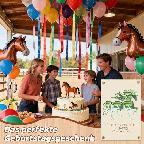 Geldgeschenk Reiter aus Holz 13 x 10 cm, Kreative Verpackung für Geld & Gutscheine, Geburtstagsgeschenk mit Personalisierung, Originelles Pferdegeschenk für Reitsport Fans, Reiter & Pferdeliebhaber
