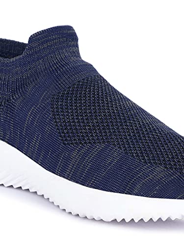 Image of Aadi Mens Aadi Men's Blue & White Mesh Outdoor Casual ShoesSneaker
