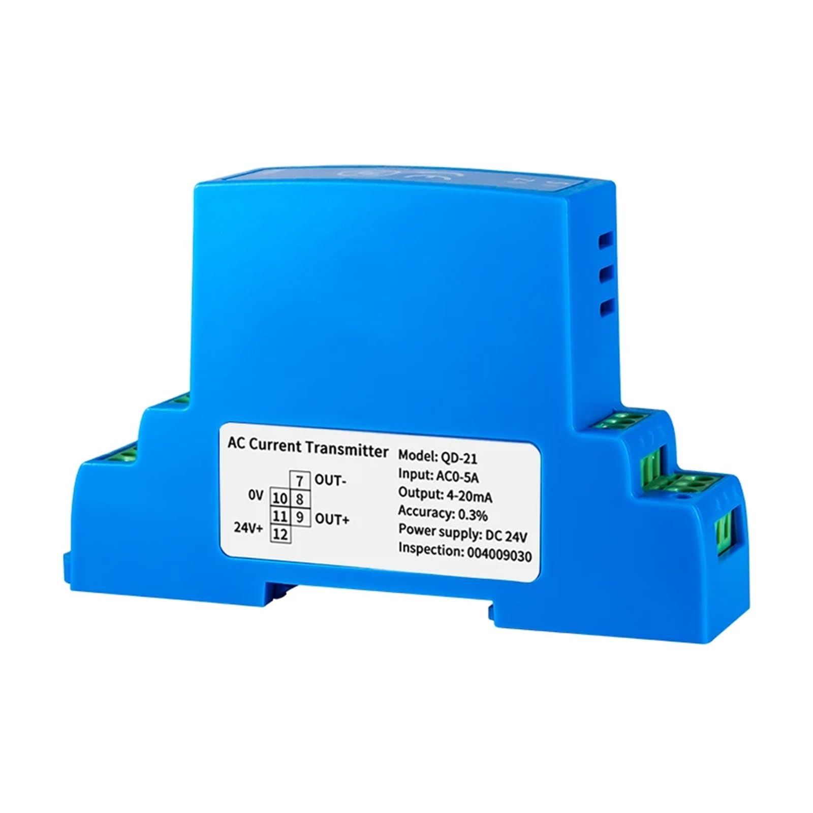 VDOQTLJT DC24V AC Current Sensor Transducer 0-1A 0-5A 0-10A DC Signal Transmitter 4-20mA 0-10V RS485 Converter(Input Ac 0-5a)