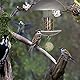 Relaxdays Vogelfutterspender, Futterhäuschen für Vögel, Aufhängen o. Stecken, Garten & Balkon, mit Stab H: 172cm, silber