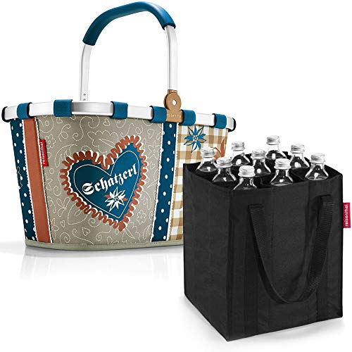 Preisvergleich Produktbild reisenthel Set Carrybag plus farblich passender bottlebag Einkaufskorb Einkaufstasche (bavaria)