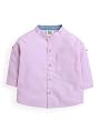 ZIP ZAP ZOOP Pink Full Sleeve Boys Shirt with Pocket | 0-0.5 Years