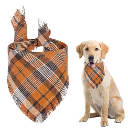 GTYHH 1 Sciarpa per Animali Domestici, Sciarpa per Cuccioli, Sciarpa Scozzese per Animali Domestici, Sciarpa per Cani Personalizzata, Sciarpa Calda per Cani