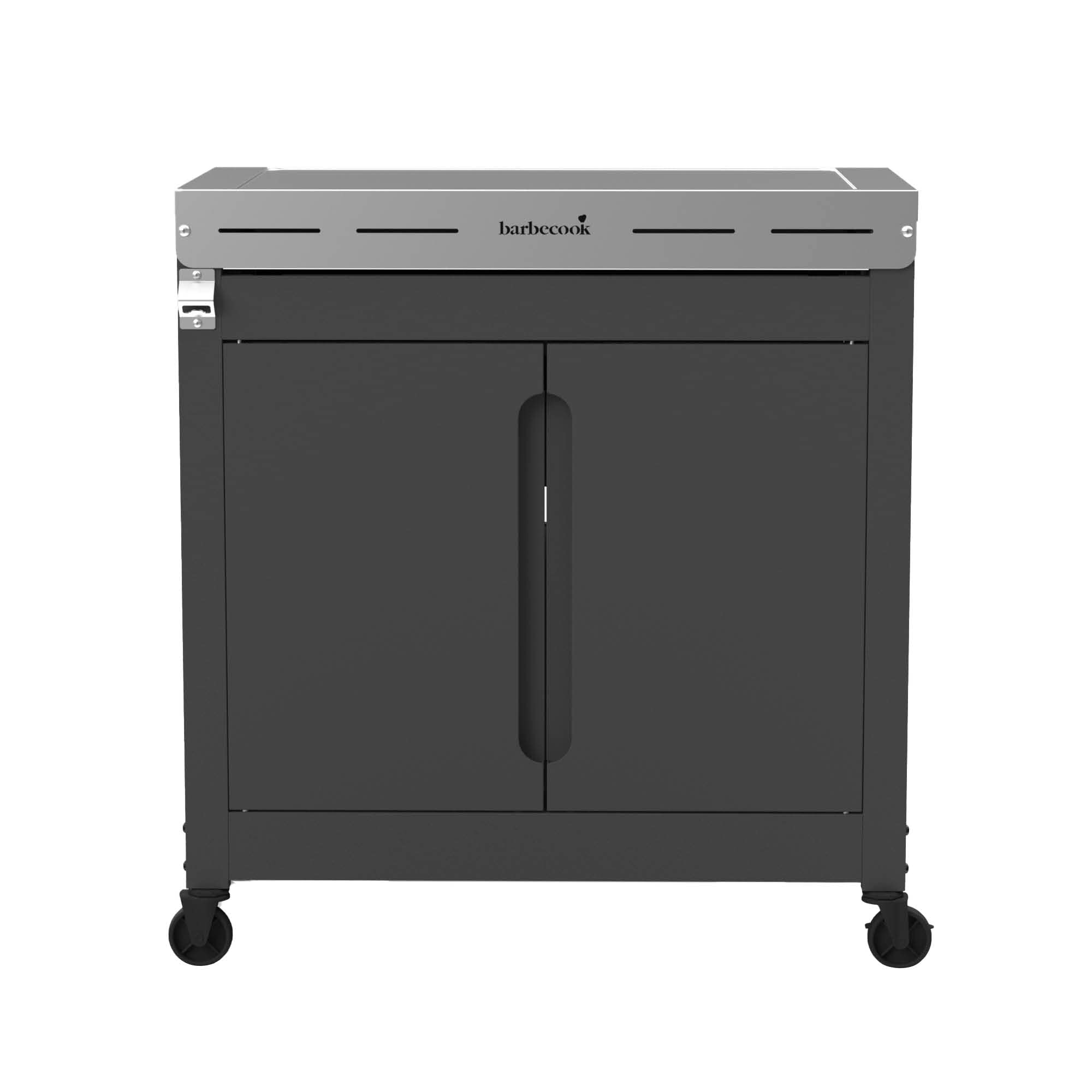 Barbecook Premium Buddy cucina esterna da giardino con vano portaoggetti e apribottiglie integrato per barbecue, 84x46x90cm