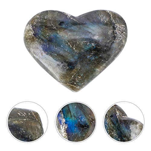 VILLCASE Cristal Coração Pedra Ametista Quartzo Cura Pedra Preciosa Amor Coração Chacra Reiki Balanc