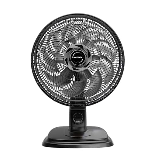 Ventilador de Mesa e Parede Mallory Egeo, Silencioso, Hélice de 15 pás, Grade Especial em Sistema TS, Máxima Vazão e Mínimo Ruído – PR-GR – 220V