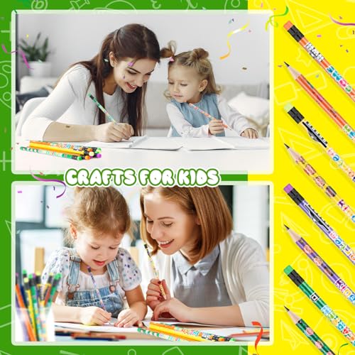 Spakon 48 lápices de grafito para niños jardín de infantes miniatura 6