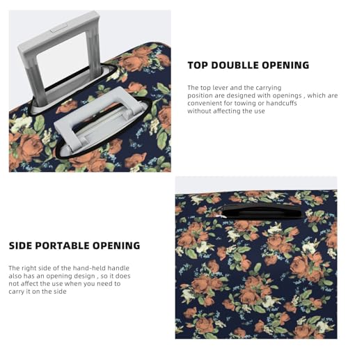 Watercolor Rose Luggage Cover Washable Elasticated Luggage Covers for Suitcase tsa Approved Stylish Dust and Scratch Resistant Luggage Case Protector4