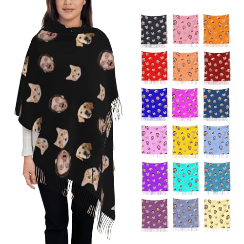 Custom Scarfs For Women Personalized Winter Scarf Design Your Own Warm and Soft Gift