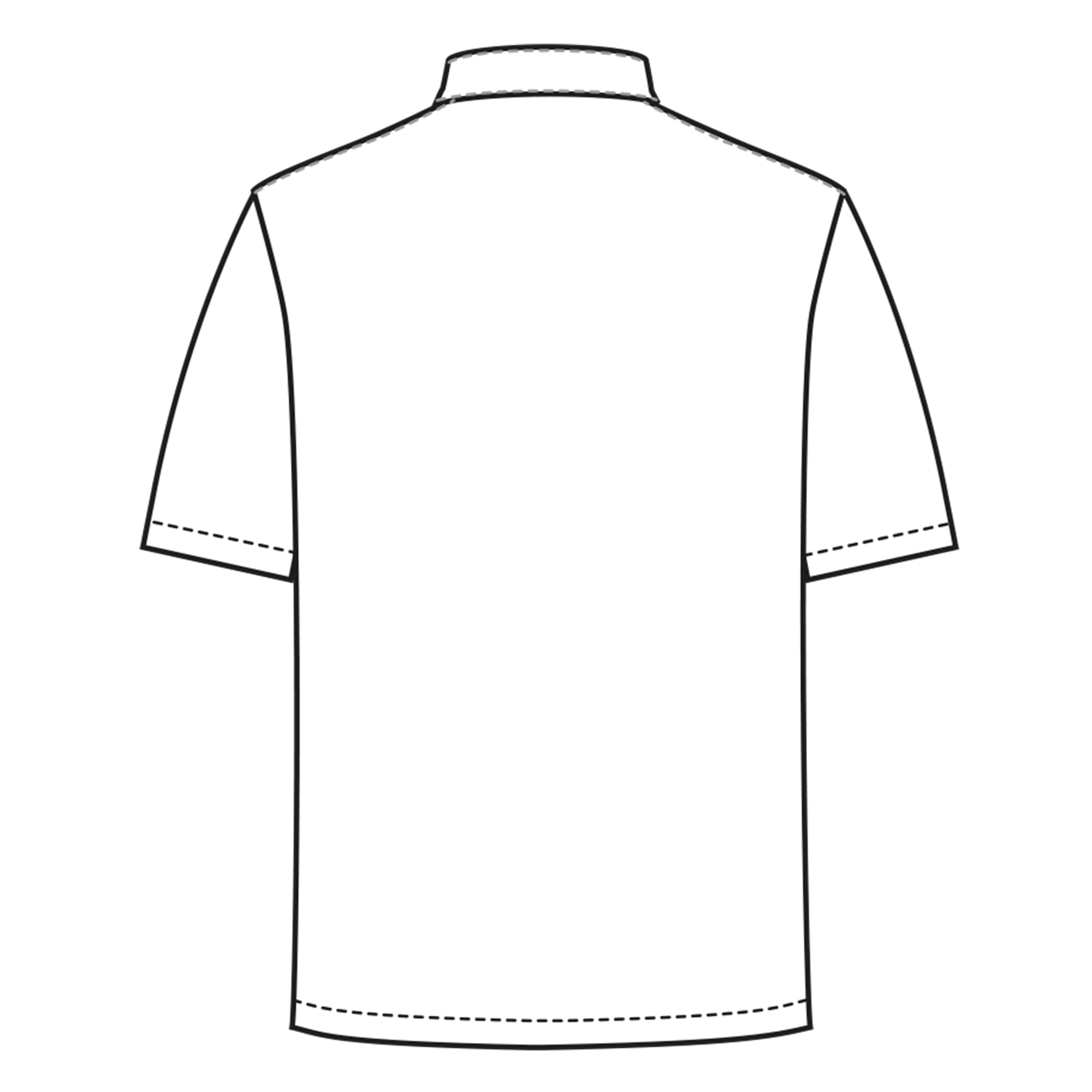Giacca da Cuoco 100% Cotone con Maniche Corte, Taschino sul Braccio, Ricamo Nome