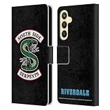 Head Case Designs Officially Licensed Riverdale South Side Serpents Graphic Art Leather Wallet Case Compatible with Samsung Galaxy S23 FE 5G