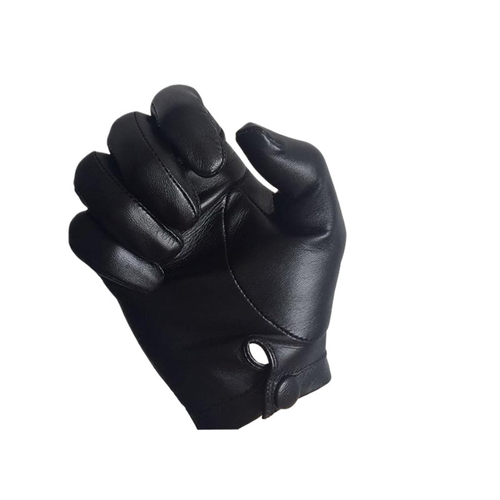 Quarzsand Handschuhe Ungefütterte, dünne Lederhandschuhe for Herren, Handgelenkknopf, eng anliegender, warmer Fahr-Touchscreen