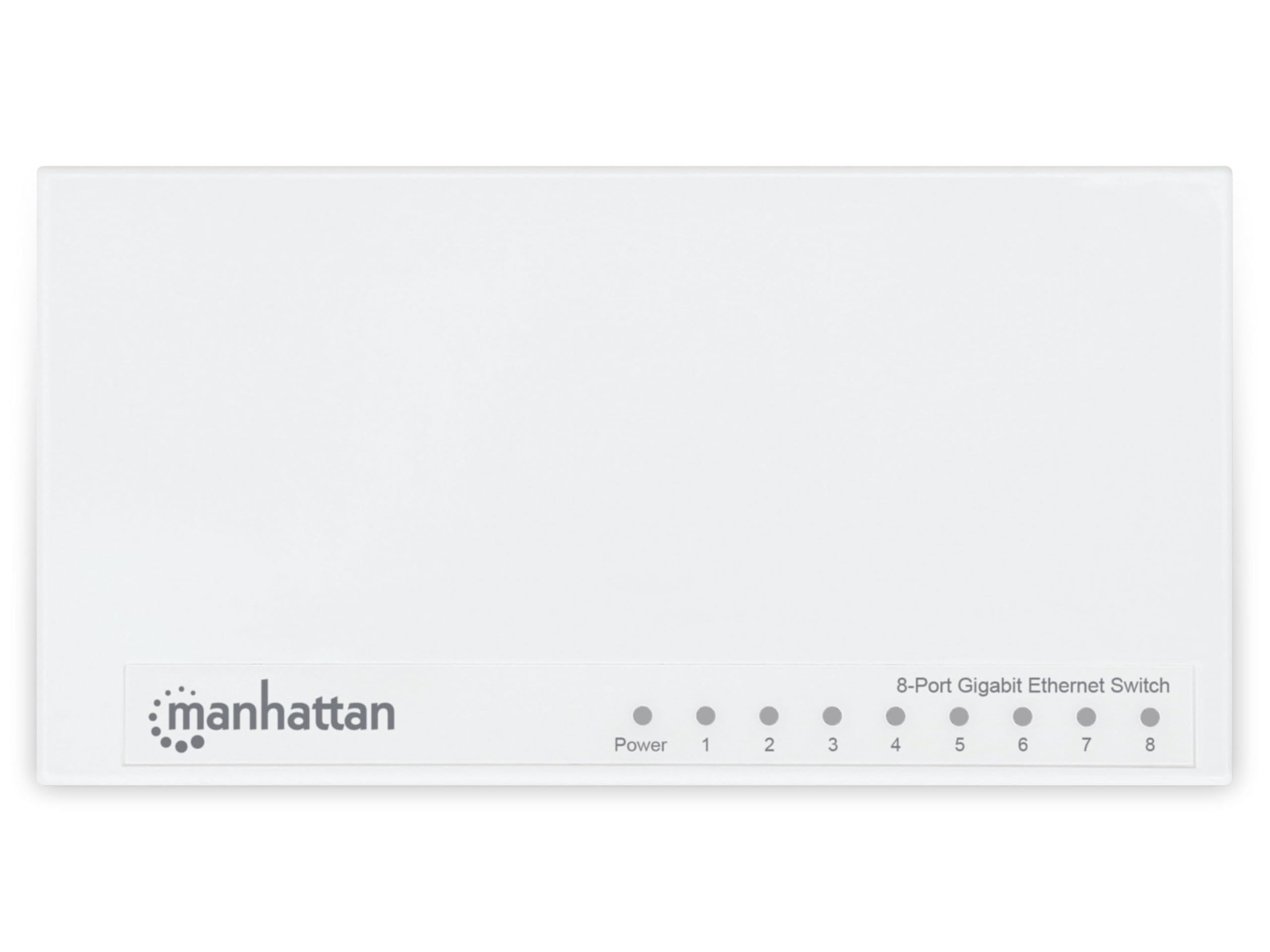 Manhattan Commutateur Gigabit Ethernet 8 Ports (boîtier en Plastique, Format de Bureau, IEEE 802.3az (Energy Efficient Ethernet)) Blanc 560702