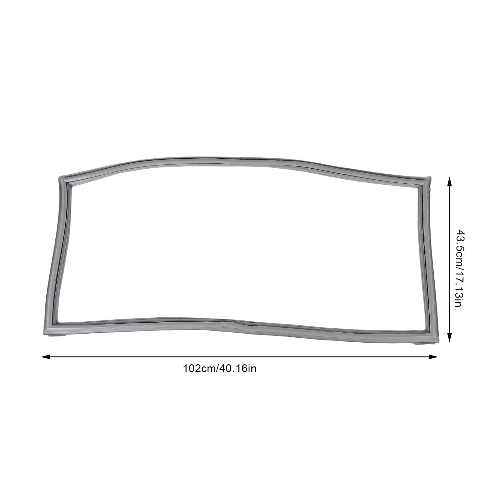 Kühlschrank Türdichtung aus Silikon, Ersatz für W12723206AP W10179332 W10179332N, W10830162, Französische Tür, Verbesserte Abdichtung, Einfache Montage
