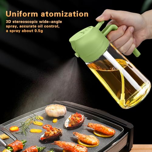 Image of 2 in 1 Oil Sprayer, Oil Sprayer for Kitchen Cooking, 470ml Oil Spray Bottle for Home
