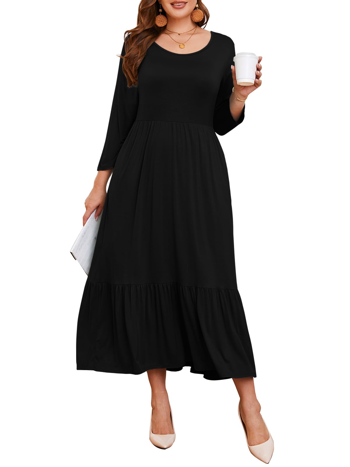 Aofany Womens Plus Size Dresses