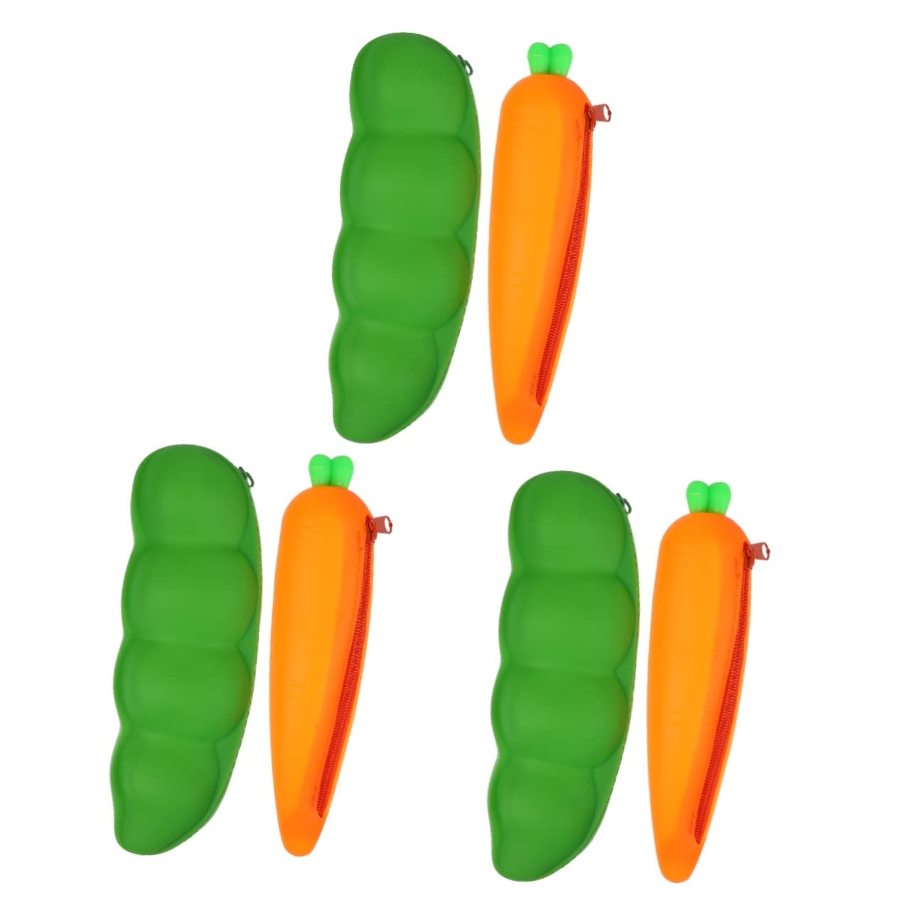 STOBOK 6pezzi Astuccio Portapenne Silicone Organizzatore Per Cancelleria Capacità Per Scuola
