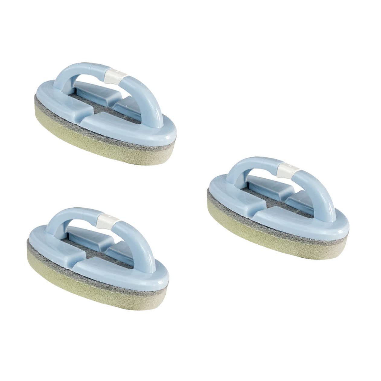 Ciieeo 3pcs Fold Scrub Brush Handheld Cleaning Brush for Swimming Pool Random Color