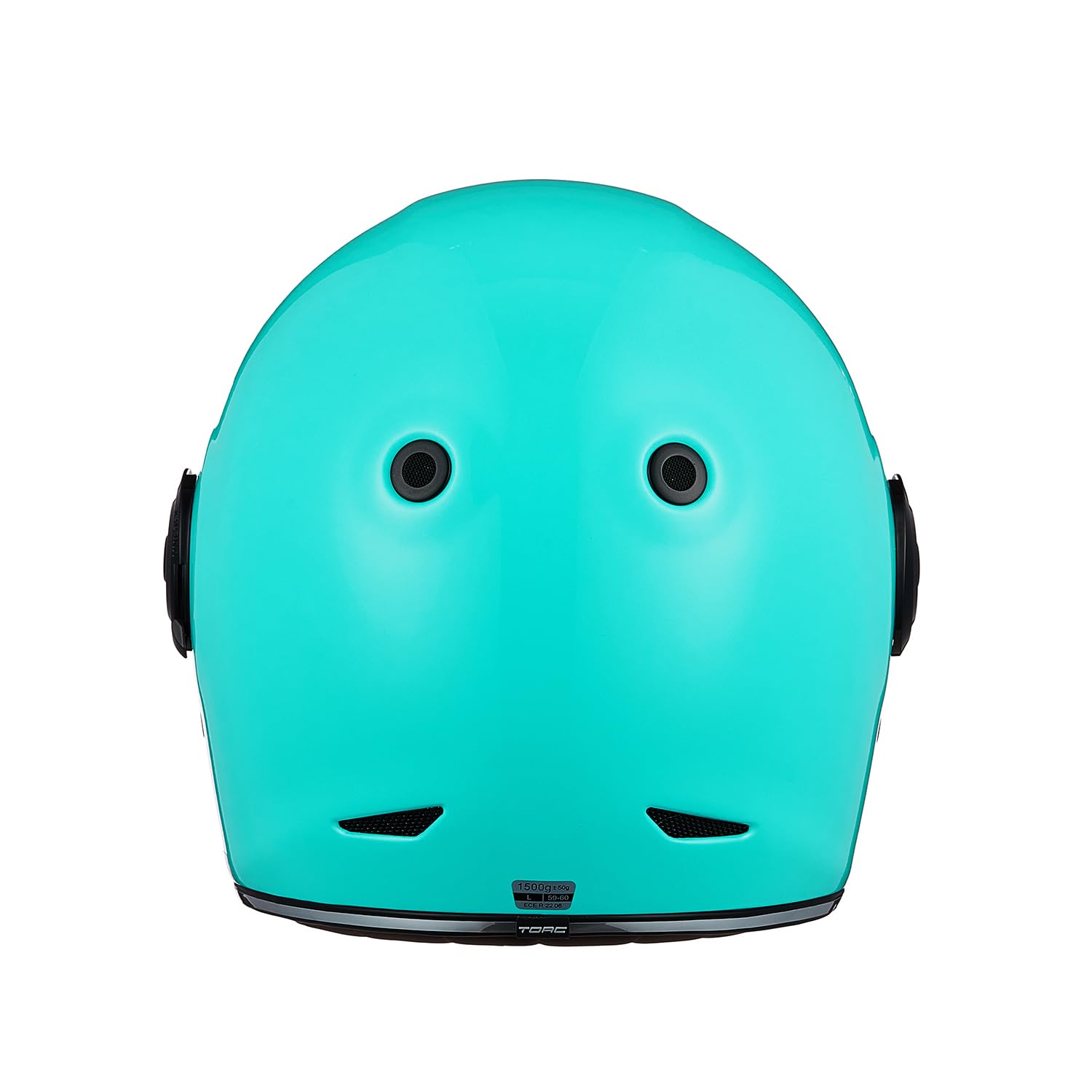 TORC Casco Moto Integral Vintage Cáscara de Fibra de Vidrio con Visera Homologado ECE 22-06