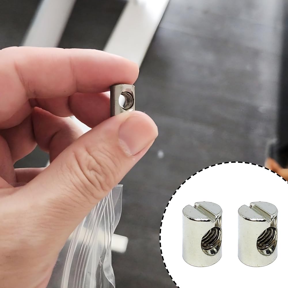 10 Stück M6 x 14 mm Möbel-Fassmuttern, langlebige Kreuzdübel für Betten und flach verpackte Möbel, für sichere Montage