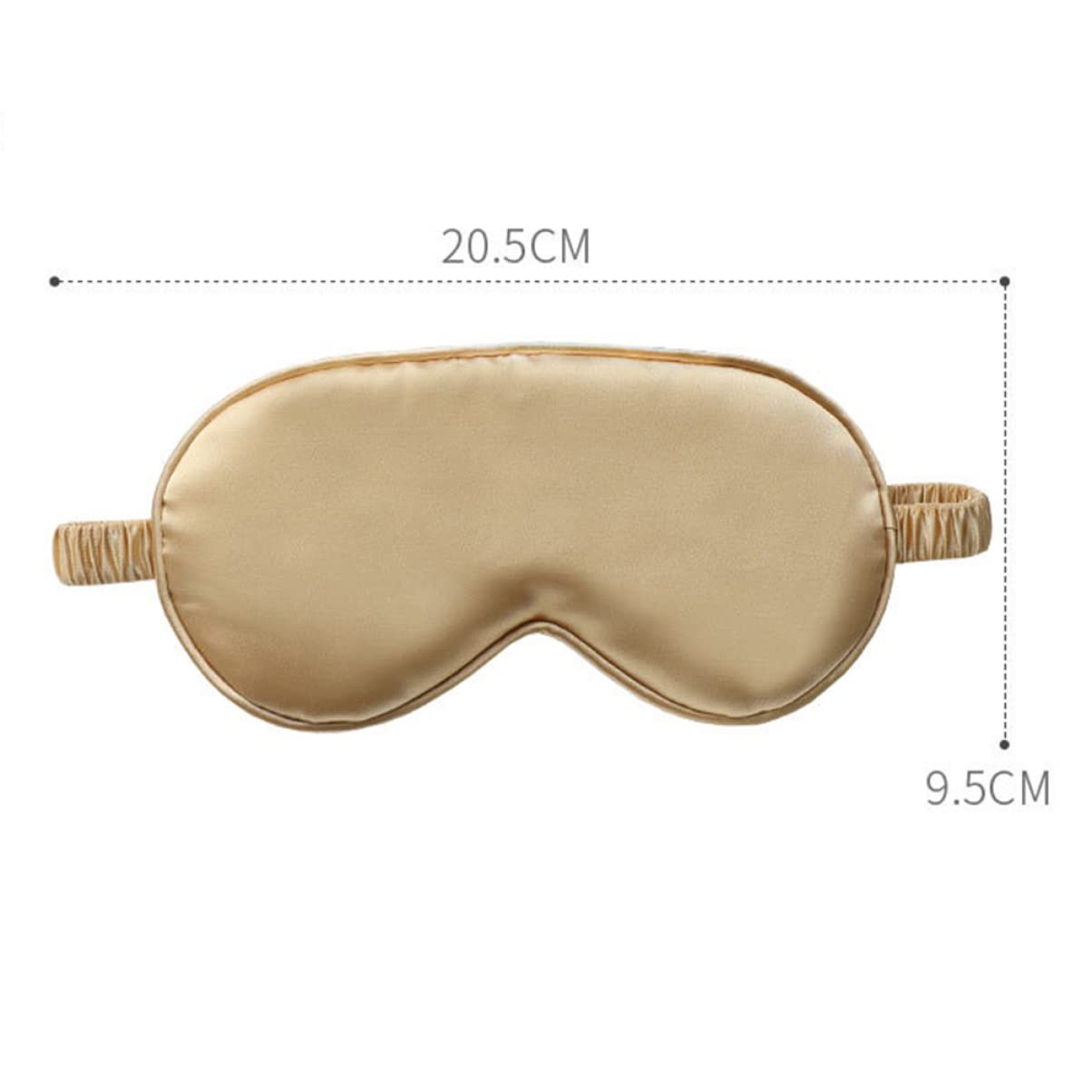 FRCOLOR 3sets Maschera Da Sogno Seta Artificiale Con Cinturino e Borsa Pratico Per Sonno e Viaggio Comfort Assicurato Per Donne e Ragazze