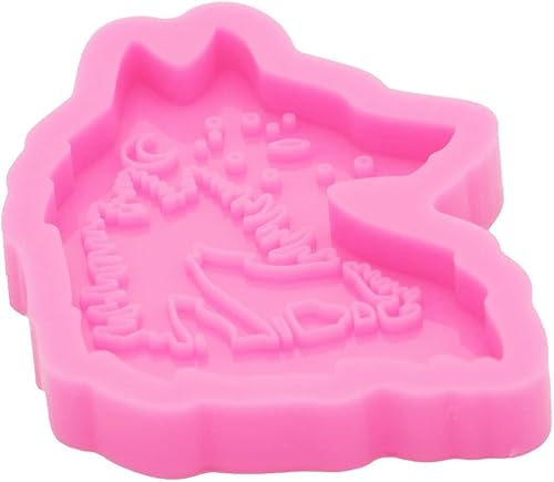 Miniatura 4 de Molde de silicona de resina de lobo, molde de carrete de insignia, molde de fundición de resina epoxi para hacer joyas y colgantes, agarre para