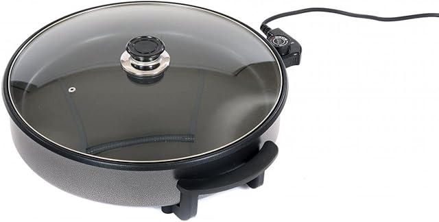 Oypla 1500W Large Multi Function Electric Cooker Frying Pan with Glass Lid