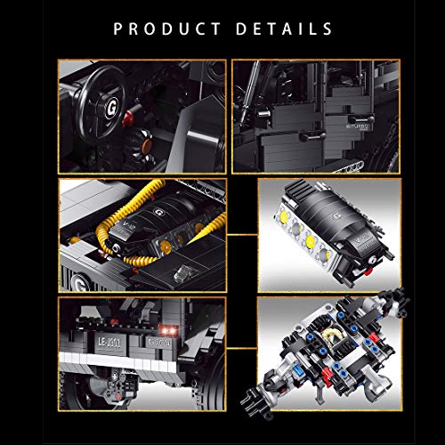 YaYashow Technik Bausteine Offroader, Geländewagen Jeep Modell, 2687 Pcs Klemmbausteine Bausatz Kompatibel mit Lego… – Bild 5