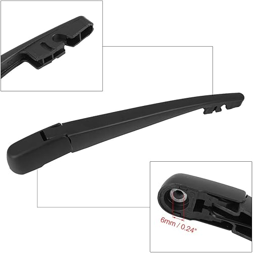 Miniatura 4 de X AUTOHAUX Juego de brazo de limpiaparabrisas trasero 12.008 in 12 pulgadas para Honda Odyssey 2014 2015 2016 2017