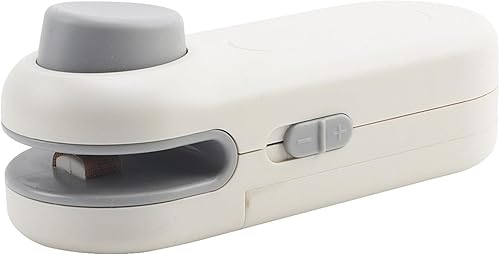 Mini sellador de bolsas con imán, sellador térmico portátil de mano para bolsas de plástico y aperitivos (pilas no incluidas)