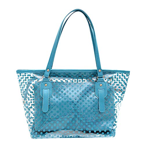 Sameno Clear Bag ✿ Womens 2 in 1 Transparent Tote Bag Clear Waterproof