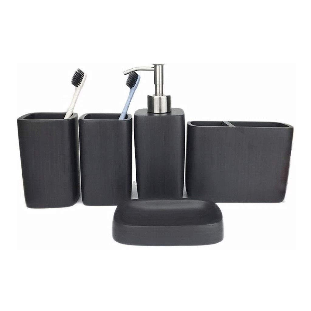 Conjunto de baño decorativo estilo mármol para renovar el aseo de invitados