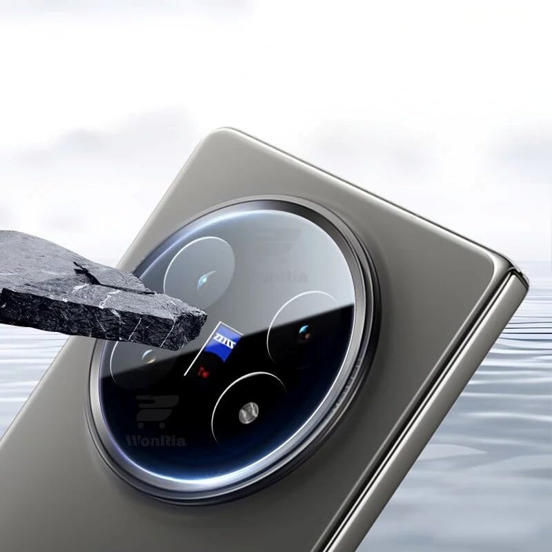 Image of Pack 1- Back Camera Lens Protector for Vivo X Fold 5 5G [3D Premium] Camera Glass Protector (Black)