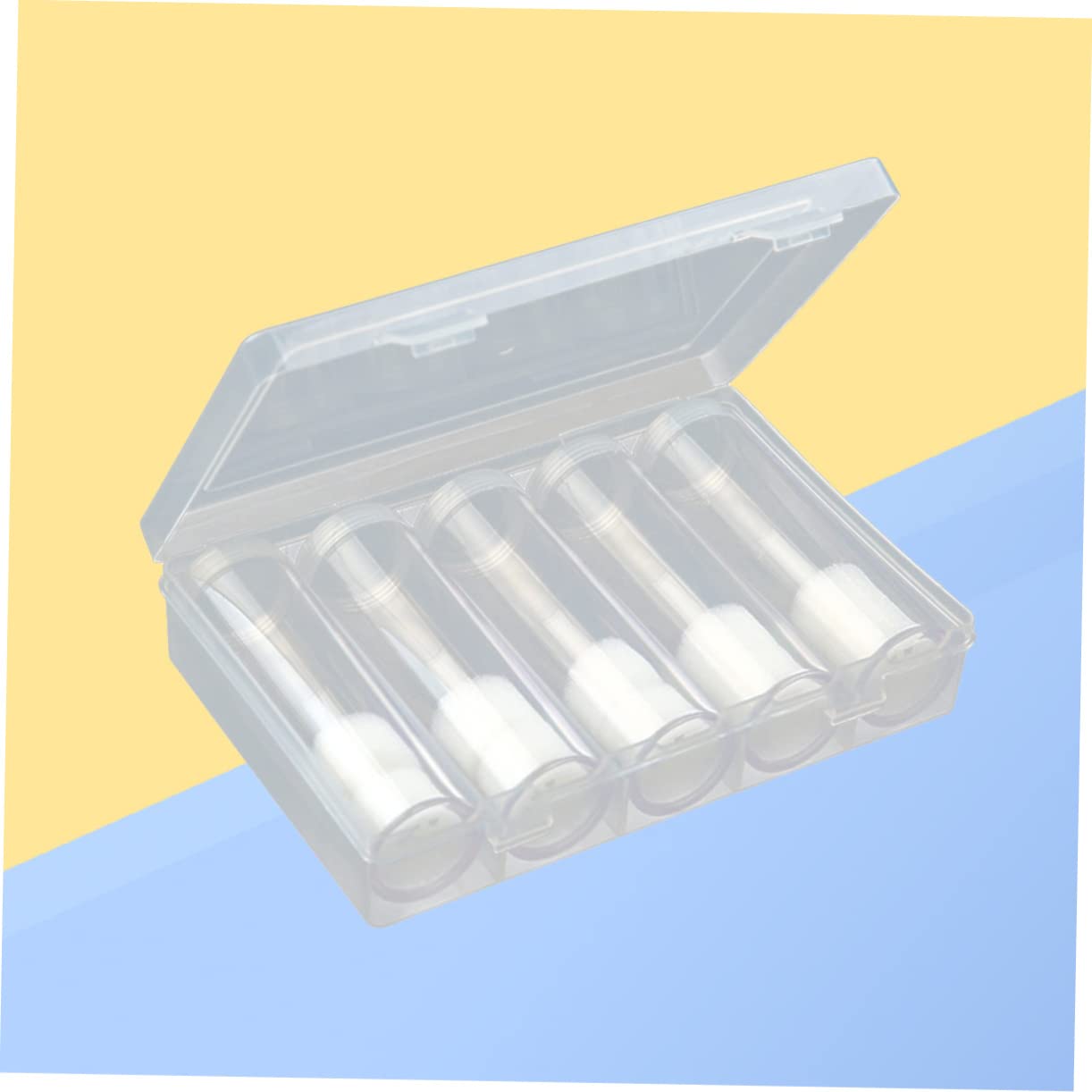 DOITOOL 6Pcs Clear Coin Storage Tubes with Organizer Box Holders for Coins Plastic Coin Capsules for Collectors and Easy Viewing