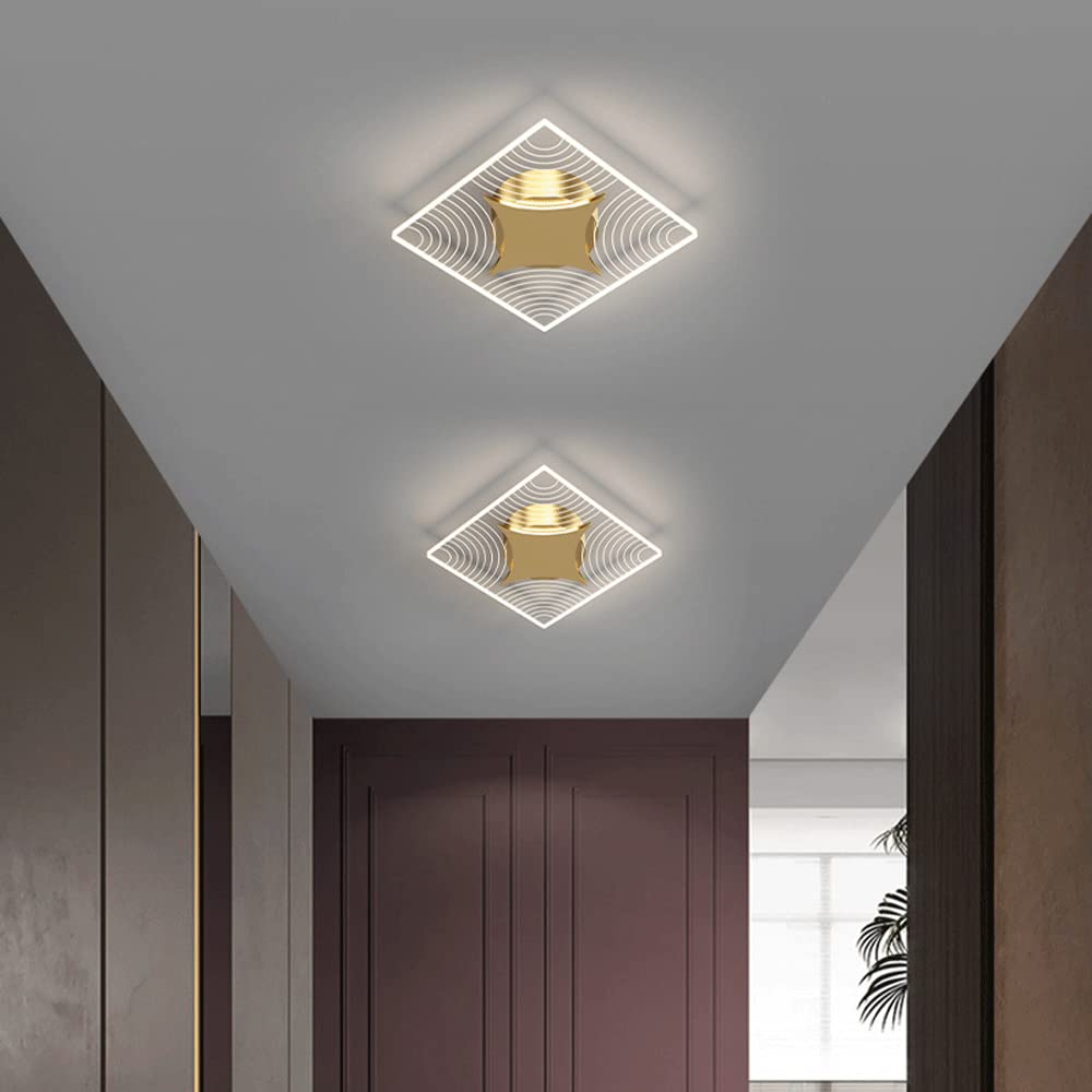 Lampa sufitowa LED, żyrandol kuchenny, nowoczesna, akrylowa, zimna biel, 6000 K, do sypialni, salonu, gabinetu, korytarza, małego korytarza