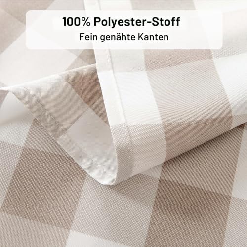 DWCN Karierte Tischdecke Outdoor Tischdecke Abwaschbar Wachstuchtischdecke – Ansicht 3