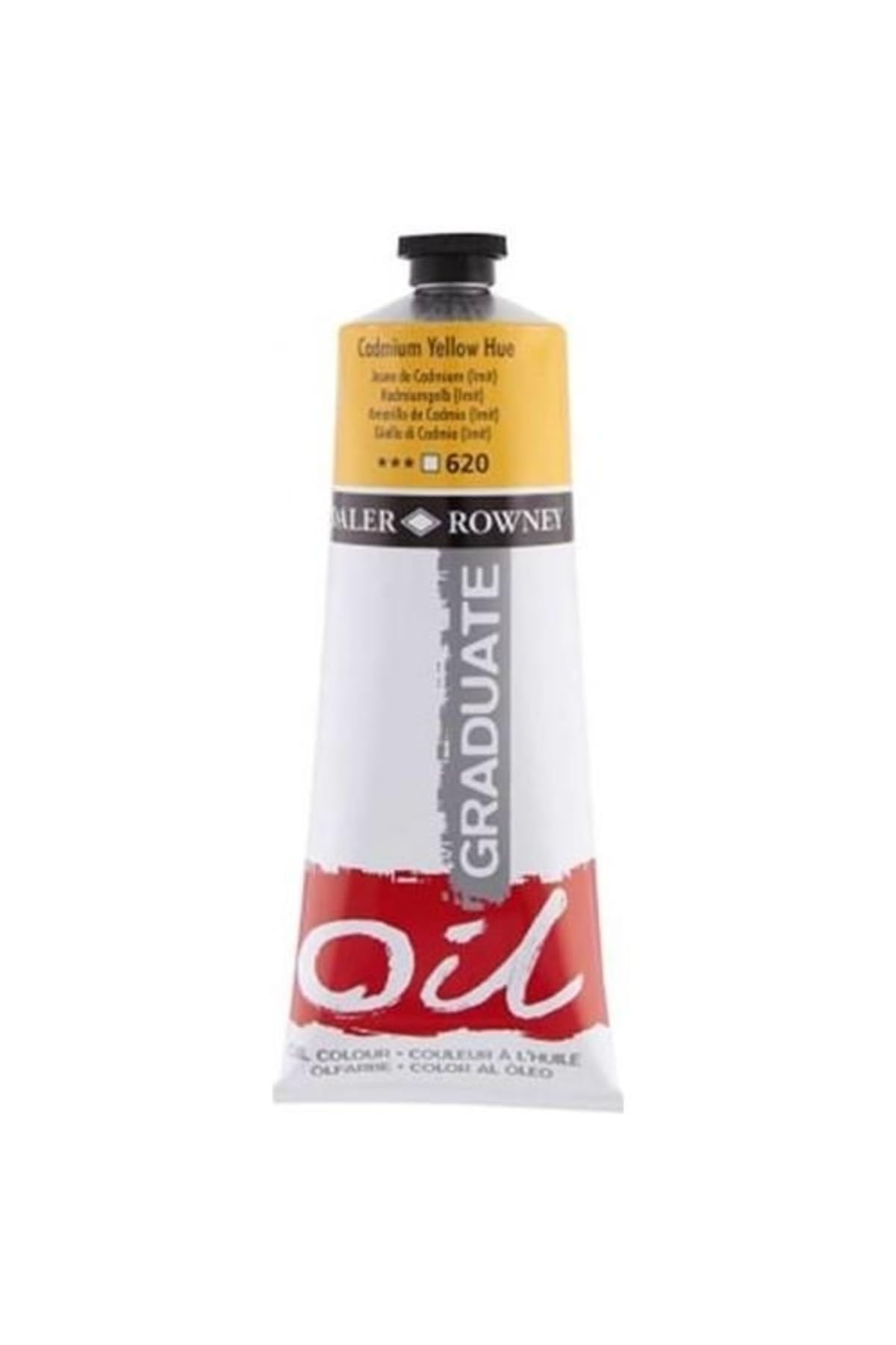 Daler-Rowney Graduate Oil Paint, Aluminium Tube, 6.76oz - 200 ml, Cadmium Yellow Hue