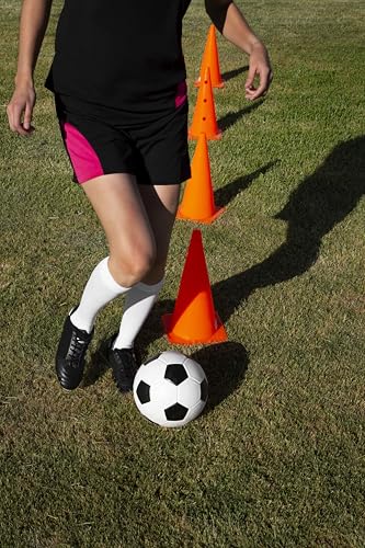 Image of Protoner Training Cones Set of 12, Multi-Colour, with Carry Bag, 6-15 Inch (15 inch(Pack of 12))